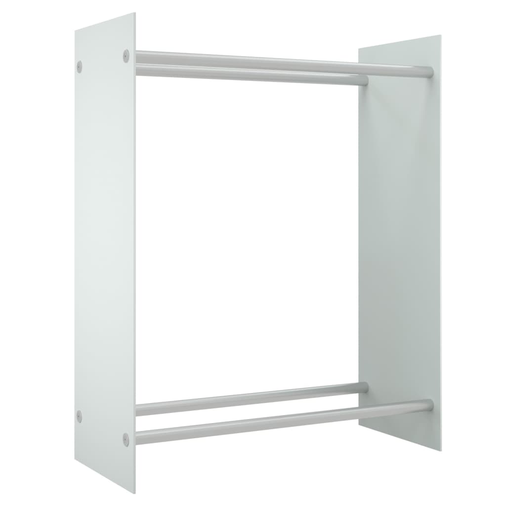 Vidaxl foyer au trek 80x35x100 cm en verre durci blanc