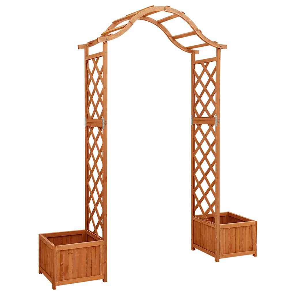 Vidaxl pergola con fioriera solida pineta