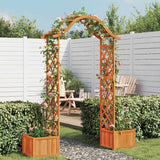 Vidaxl pergola con fioriera solida pineta