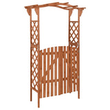 Vidaxl Pergola con porta 116x40x204 cm Pineo solido