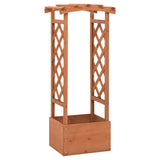 Vidaxl latwerkplantenbak mit Arch 49x39x117 cm Vurenhout