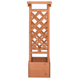 Vidaxl latwerkplantenbak mit Arch 49x39x117 cm Vurenhout