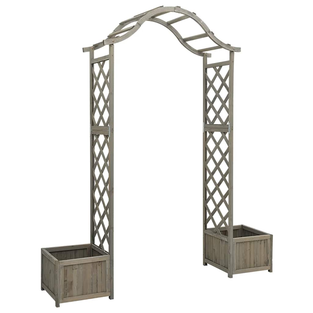 Vidaxl pergola con fioriera in pino solido