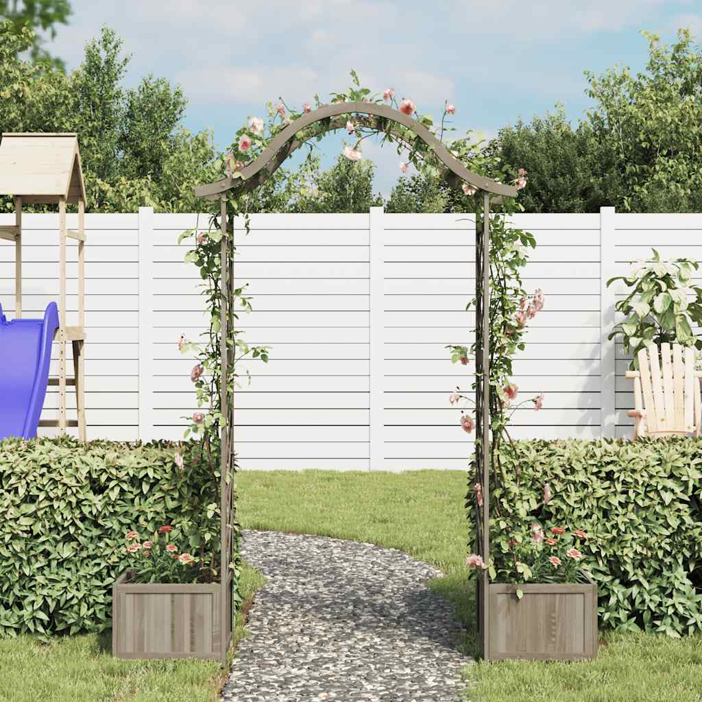 Vidaxl pergola con fioriera in pino solido