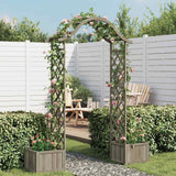 Vidaxl Pergola mit Pflanzer Festkieferngrau
