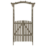 Vidaxl Pergola mit Port 116x40x204 cm Festkieferngrau grau grau