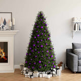VidaXL 100-teiliges Weihnachtskugel-Set Lila