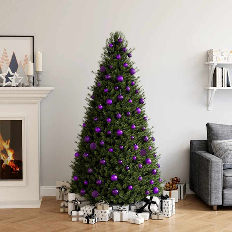 VidaXL 100-teiliges Weihnachtskugel-Set Lila