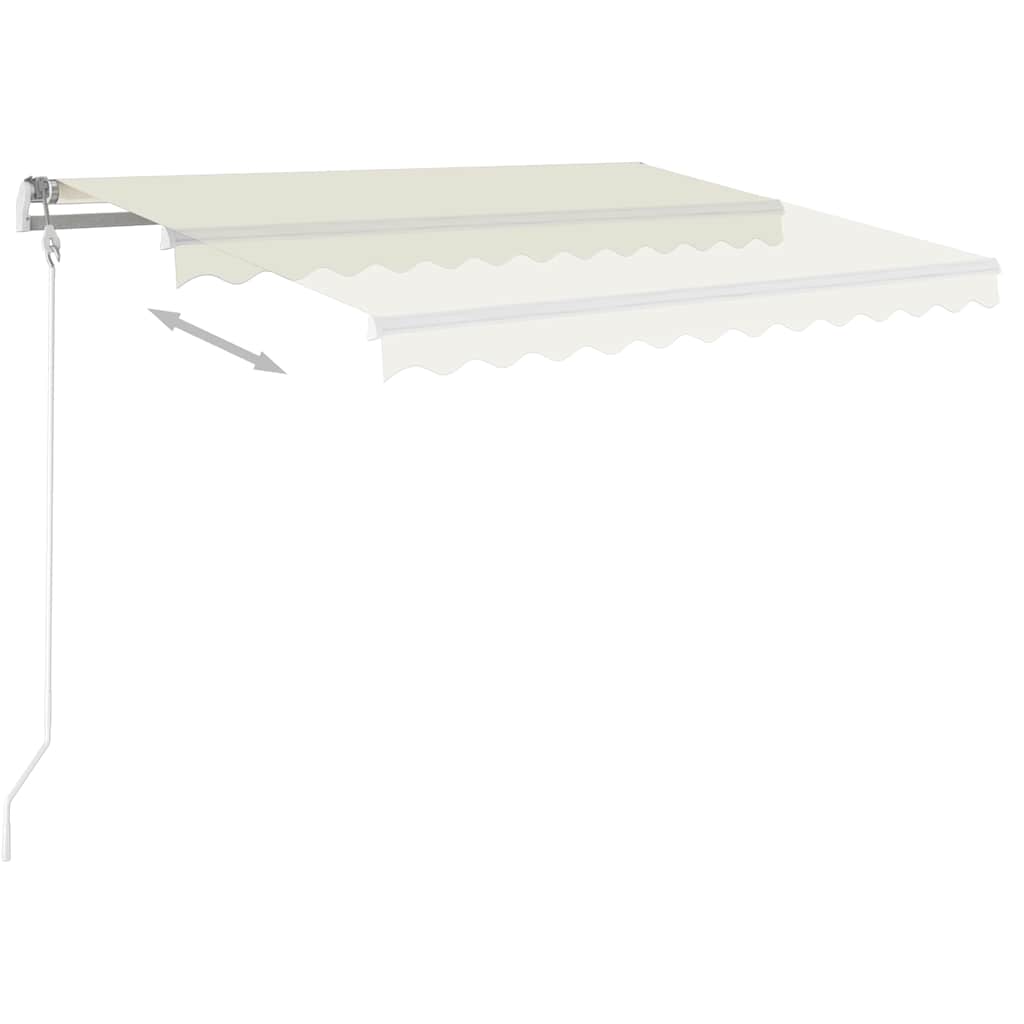 Vidaxl Luifel erstreckt sich automatisch 300x250 cm Creme