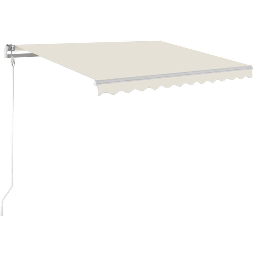 Vidaxl Luifel Automatik mit LED- und Windsensor 350x250 cm Creme Farbe