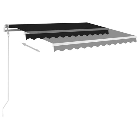 Vidaxx Markisenautomatik mit LED und Windsensor 350x250 cm Anthrazit