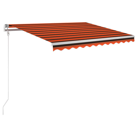 Vidaxx Markisenautomatik mit LED-Windsensor 350x250 cm Orangebraun