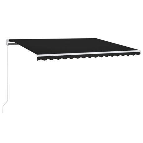 Vidaxx Markise manuell ausziehbar mit LED 400x300 cm Farbe Anthrazit