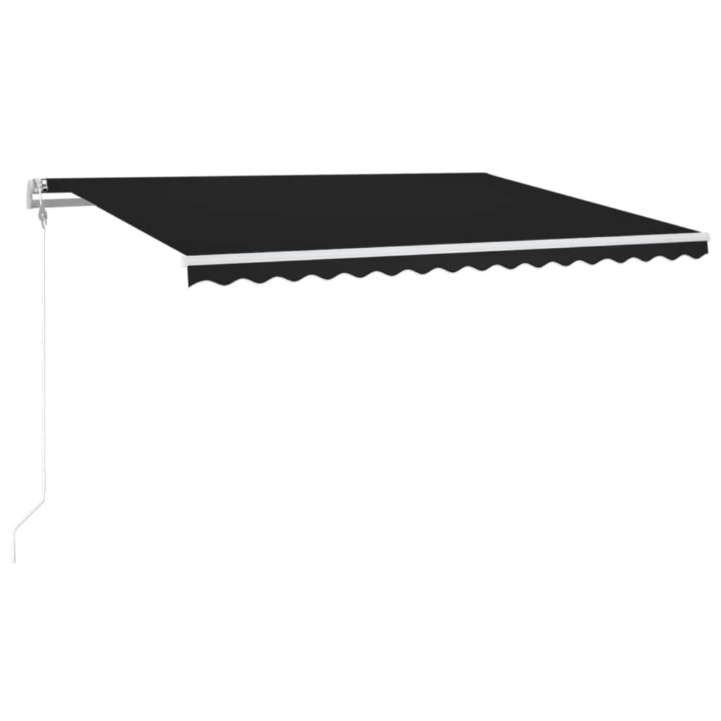 Vidaxl Luifel Automatik mit LED- und Windsensor 400x300 cm Anthrazit