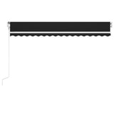 Vidaxl Luifel Automatik mit LED- und Windsensor 400x300 cm Anthrazit