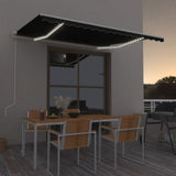 Vidaxl Luifel Automatik mit LED- und Windsensor 400x300 cm Anthrazit