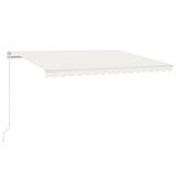 Vidaxl Luifel mit LED 450x300 cm creme -gepflegt