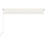 Vidaxl Luifel mit LED 450x300 cm creme -gepflegt