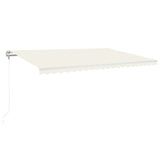Vidaxl luifel erstreckt sich automatisch 500x300 cm cremefarben.