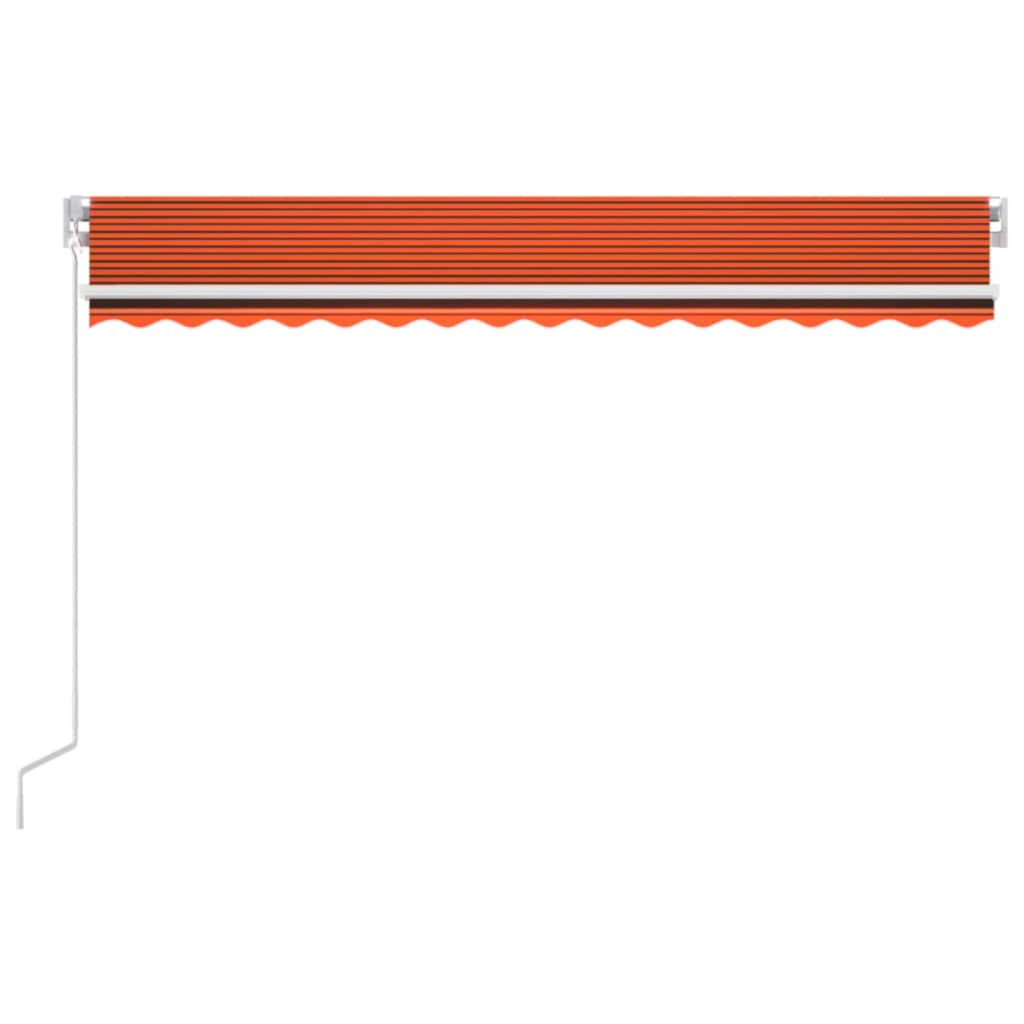 Vidaxl Luifel erstreckt sich manuell 400 x 350 cm orange und braun