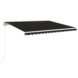 Vidaxl luifel erstreckt sich automatisch 400 x 350 cm Anthrazit -geläutet