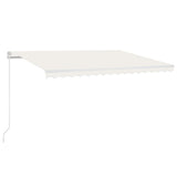 Vidaxl luifel erstreckt sich manuell 450 x 350 cm cremefarben.