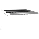 Vidaxl luifel erstreckt sich manuell 450 x 350 cm Anthrazit -ausgelöst