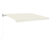 Vidaxl luifel erstreckt sich automatisch 450 x 350 cm cremefarben.