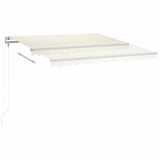 Vidaxl Luifel Automatik mit LED- und Windsensor 450x350 cm Creme Farbe