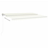 Vidaxl luifel erstreckt sich automatisch 500x350 cm cremefarben.