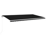 Vidaxl luifel Automatisch erweiterbar 600 x 350 cm Anthrazit -ausgelöst