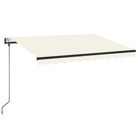 Vidaxl Luifel Automatik mit LED- und Windsensor 350x250 cm Creme Farbe