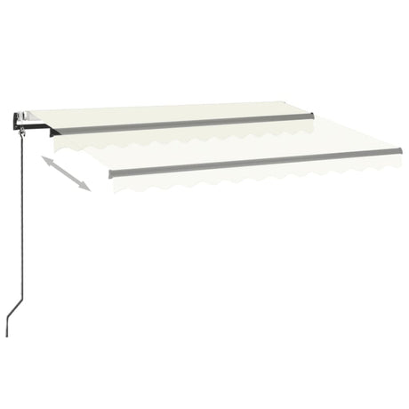 Vidaxl Luifel Automatik mit LED- und Windsensor 350x250 cm Creme Farbe