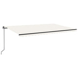 Vidaxl luifel erstreckt sich manuell 500x300 cm creme -gelöscht