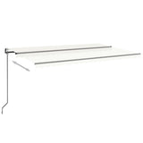Vidaxl luifel erstreckt sich automatisch 500x300 cm cremefarben.