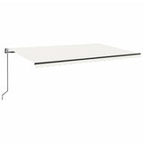 Vidaxl Luifel Automatik mit LED- und Windsensor 500x300 cm Creme Farbe