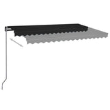 Vidaxl luifel erstreckt sich manuell 450 x 350 cm Anthrazit -ausgelöst
