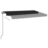 Vidaxl Luifel Automatik mit LED- und Windsensor 450x350 cm Anthrazit