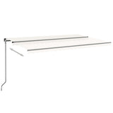 Vidaxl luifel erstreckt sich manuell 500x350 cm cremefarben.