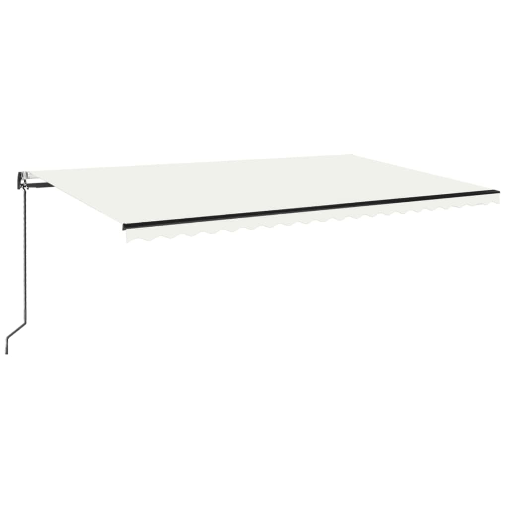Vidaxl luifel erstreckt sich automatisch 500x350 cm cremefarben.