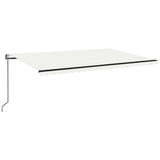 Vidaxl luifel erstreckt sich automatisch 500x350 cm cremefarben.