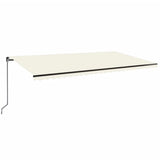 Vidaxl luifel erstreckt sich manuell 600x350 cm cremefarben.