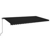 Vidaxl luifel erstreckt sich manuell 600x350 cm Anthrazit -ausgelöst