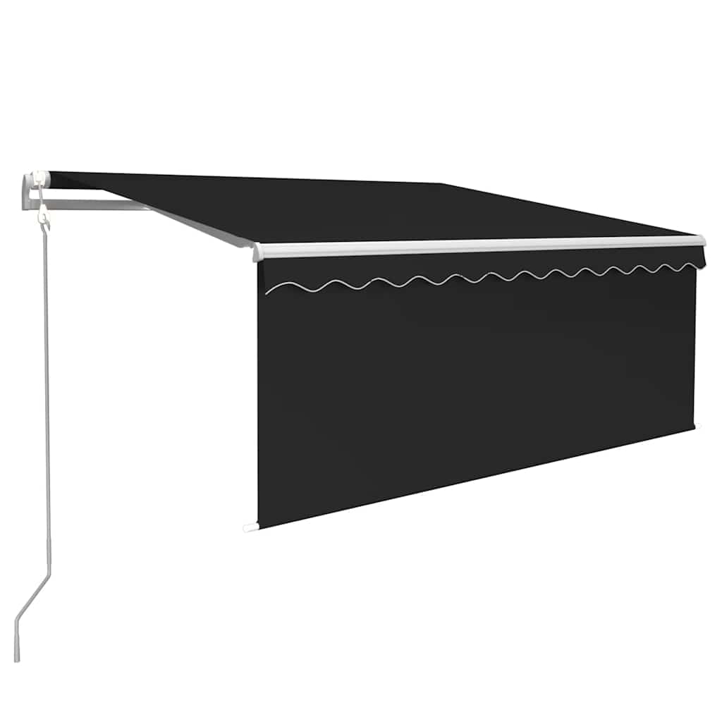 Vidaxl Luifel Automatisch erweiterbarer Roller Blind 3,5x2,5 m Anthrazit