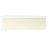 Vidaxl luifel mit Roller Blind 4x3 M cremefarbene gelenkt