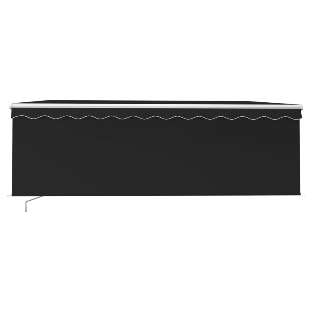 Vidaxl Luifel mit Roller Blind 4x3 m Anthrazit manuell ausziehbar