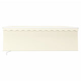 Vidaxl Luifel mit Rollerblind und 4x3 M -Creme manuell ausziehbar