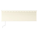Vidaxl luifel exponierbar mit Roller Blind 4x3 M Creme Farbe