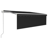 Vidaxl Luifel exponierbar mit Roller Blind 4x3 m Anthrazit