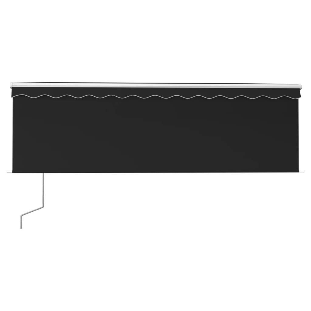Vidaxl Luifel exponierbar mit Roller Blind 4x3 m Anthrazit